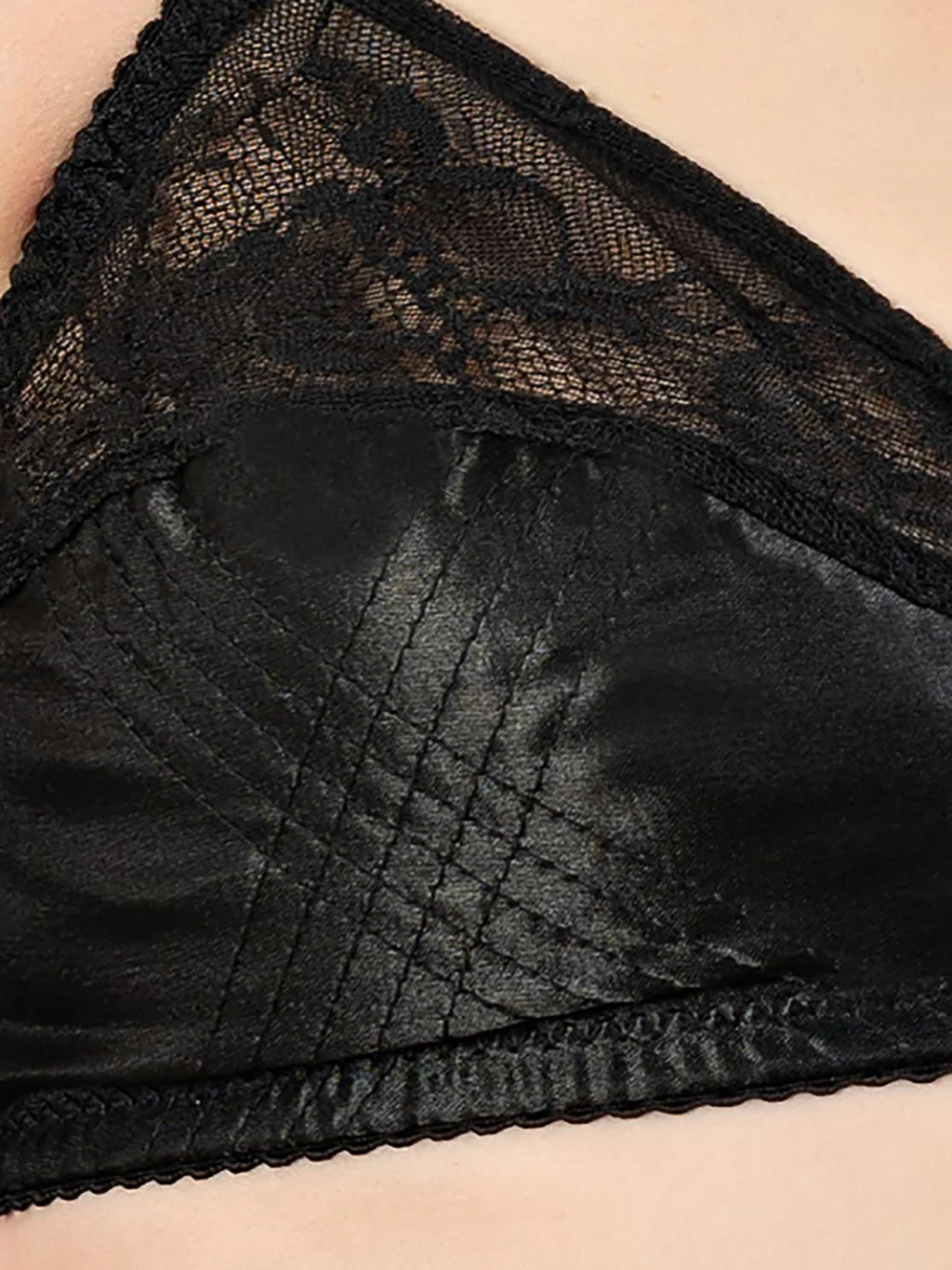 Celia Black 1940s Bra  L6104BL - Image 8