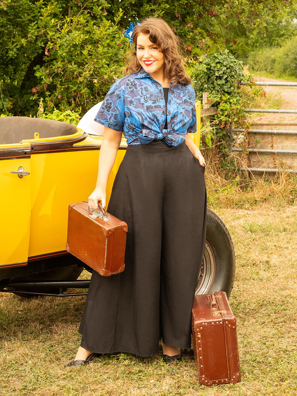 Blue Remus Bowling Shirt - Image 5